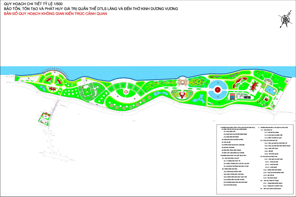 Detailed planning and steering DTLS population Kinh Duong Vuong Temple