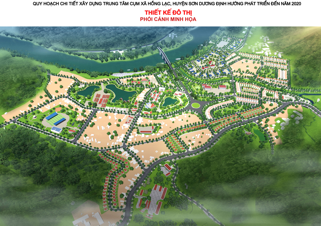 Cụm xã Hồng Lạc, huyện Sơn Dương_Quy hoạch trung tâm