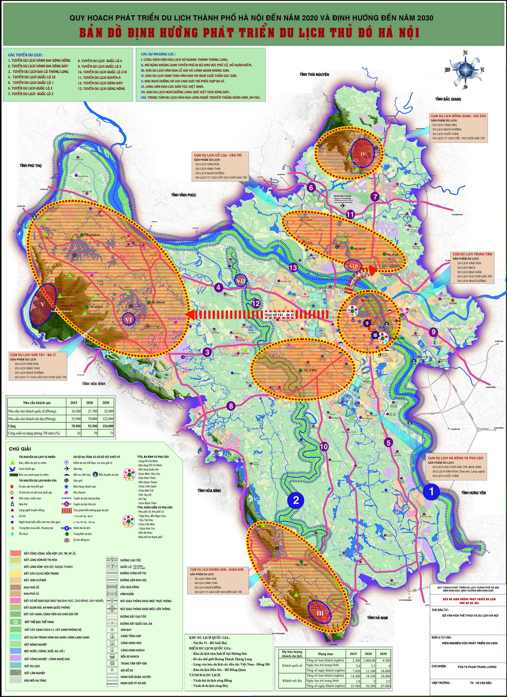 The master plan for development of tourism in Hanoi