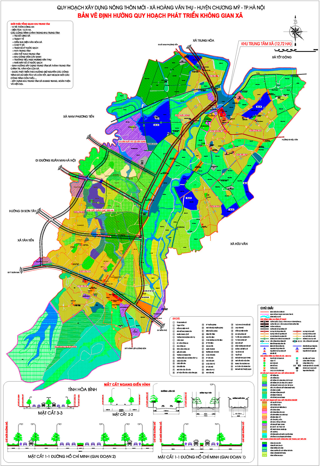 Planning new rural construction Hoang Van Thu Commune, Chuong My District 2020