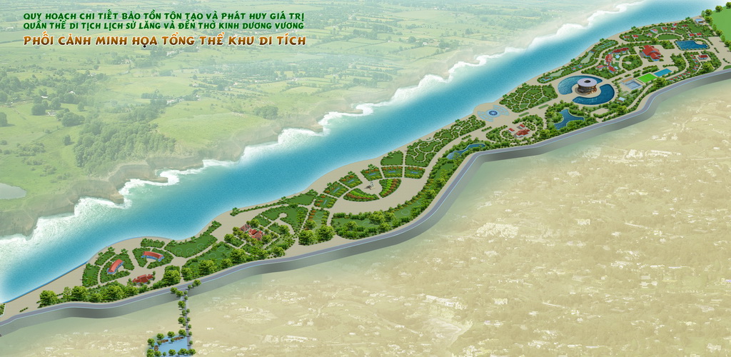 Detailed planning and steering DTLS population Kinh Duong Vuong Temple