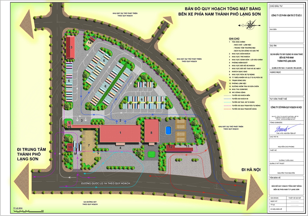 Project construction and mining bus station south of the city of Lang Son