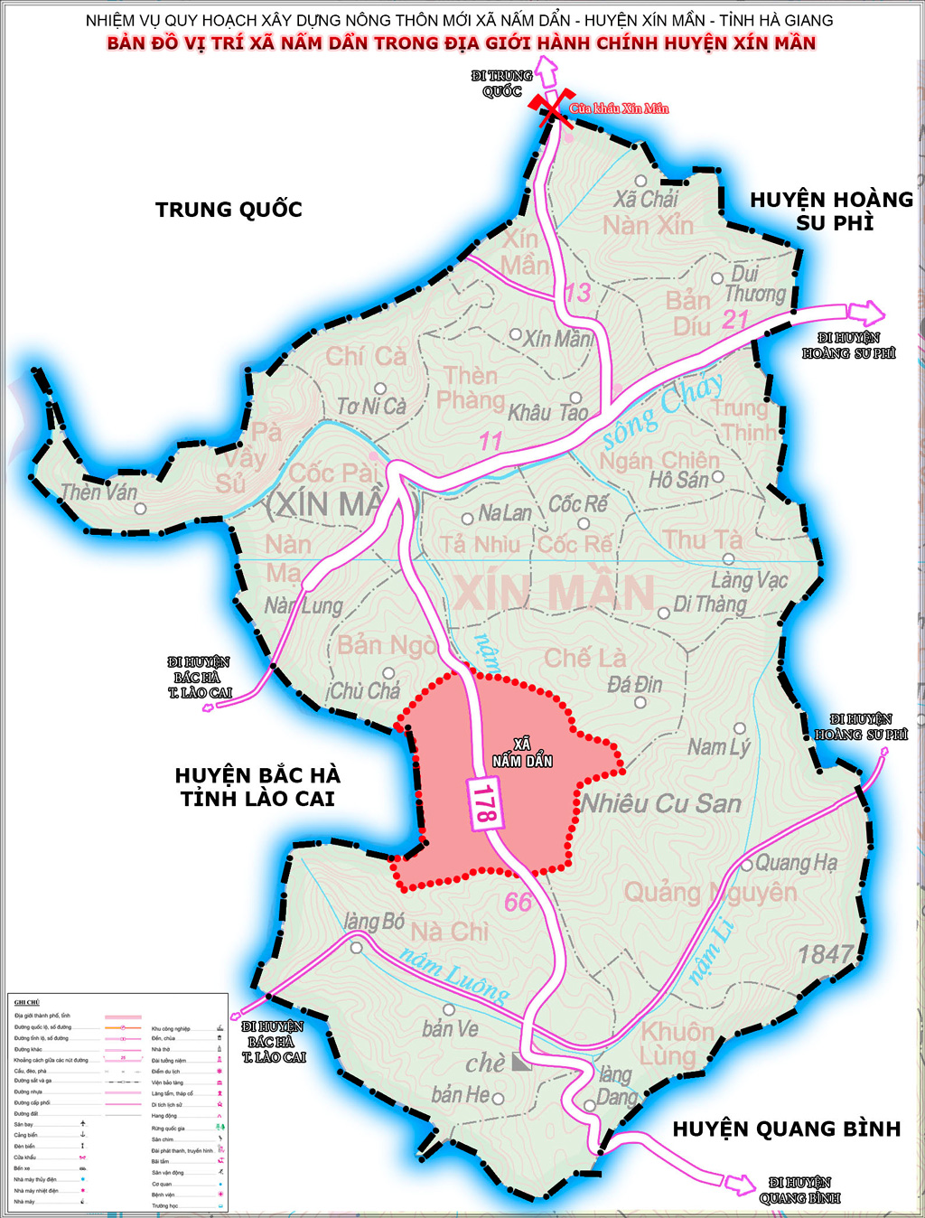 Planning on building new rural communes in Nam Dan, Xin Man district, Ha Giang province