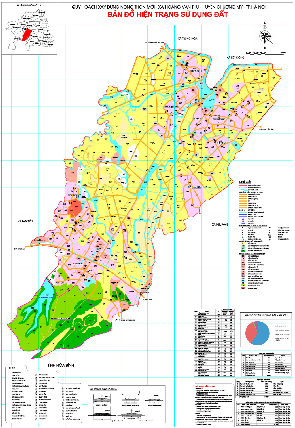 Planning new rural construction Hoang Van Thu Commune, Chuong My District 2020