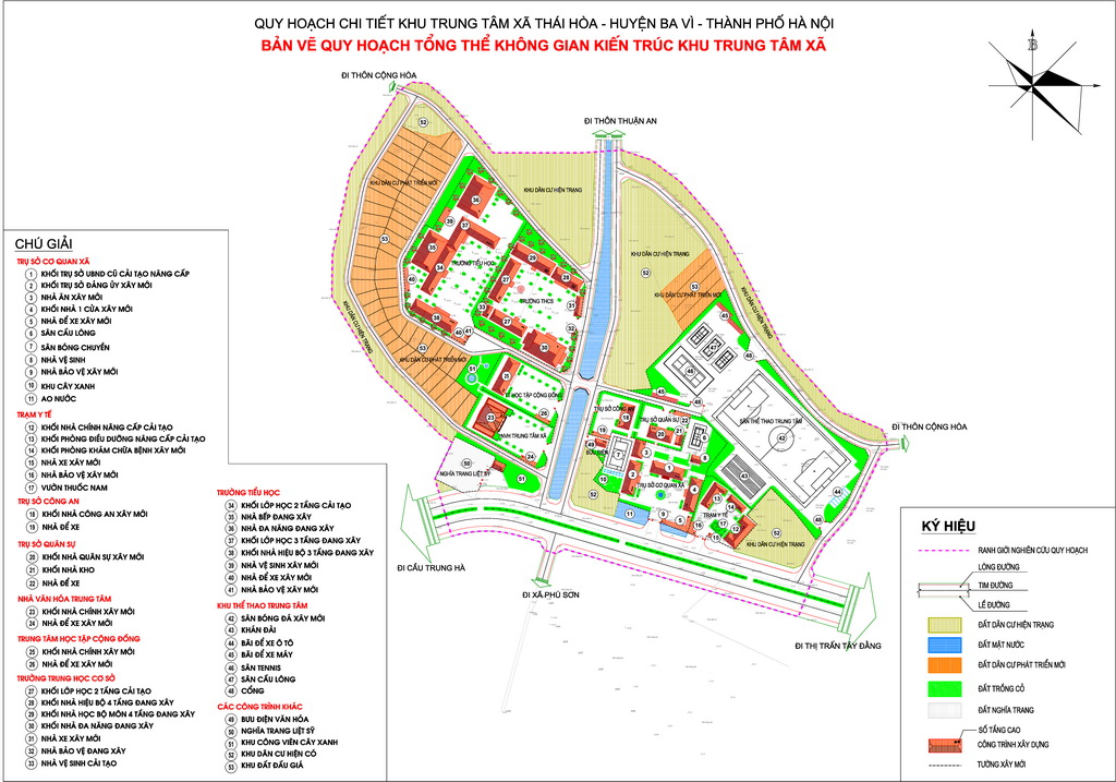 Detailed planning centers Thai Hoa commune, Ba Vi district, Hanoi