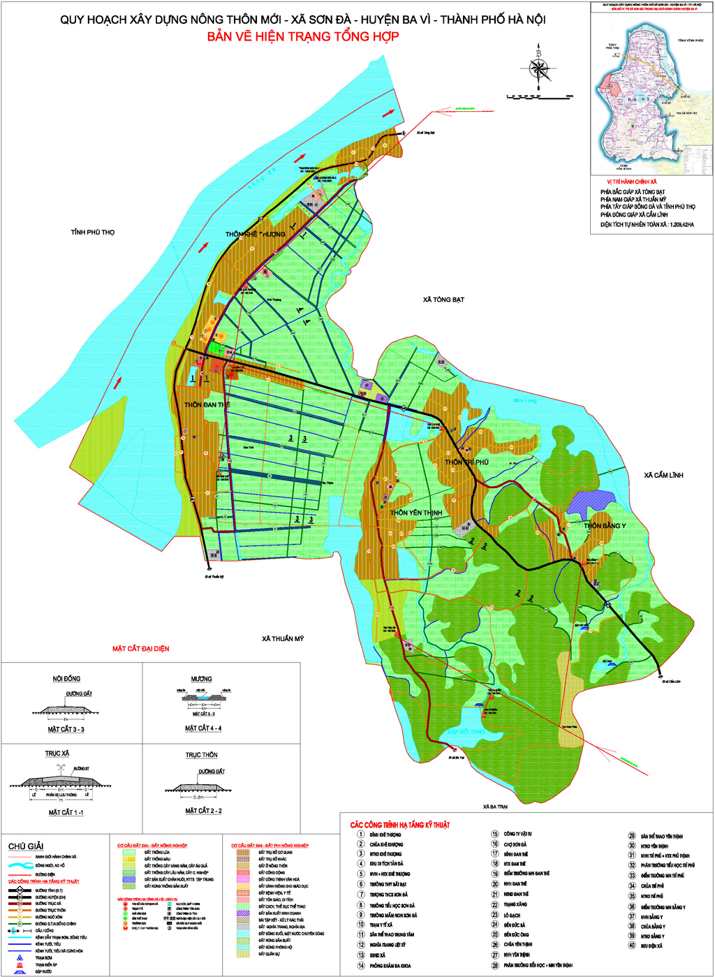 Planning to build a new countryside Son Da, Ba Vi district, Hanoi