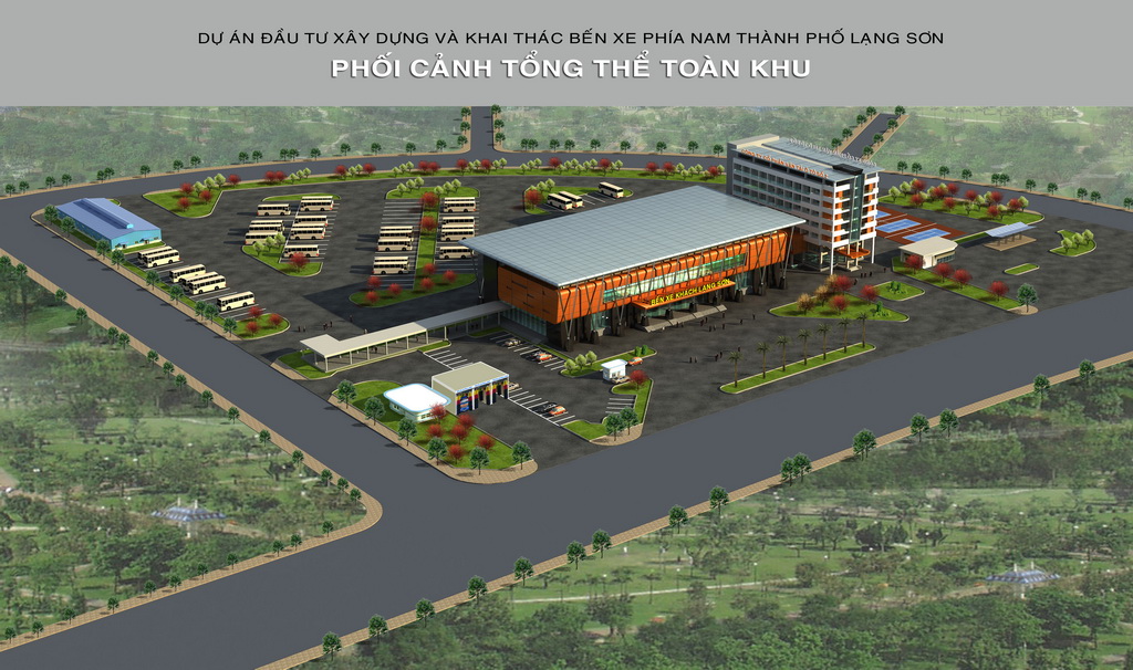 Project construction and mining bus station south of the city of Lang Son
