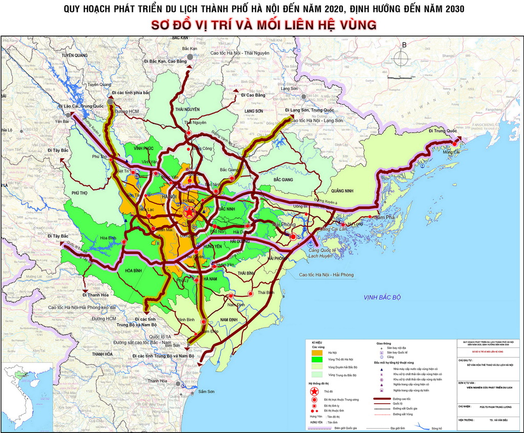 The master plan for development of tourism in Hanoi