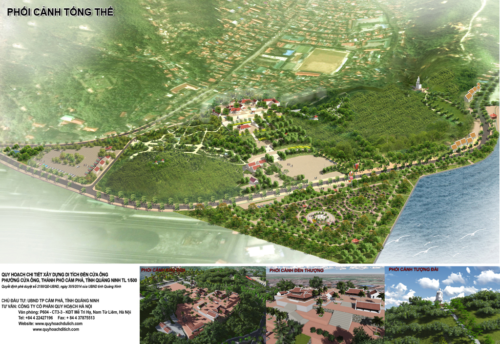 Detailed planning Monuments Cua Ong Temple - Cua Ong Ward - Cam Pha town - Quang Ninh