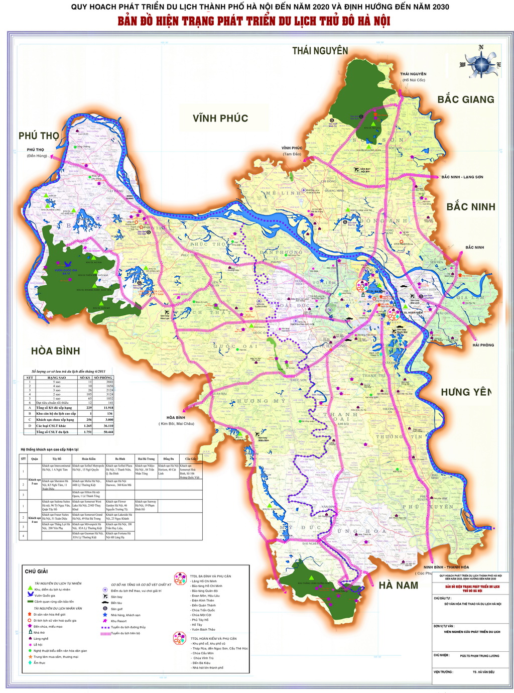 The master plan for development of tourism in Hanoi