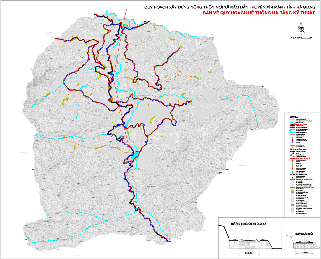 Planning on building new rural communes in Nam Dan, Xin Man district, Ha Giang province