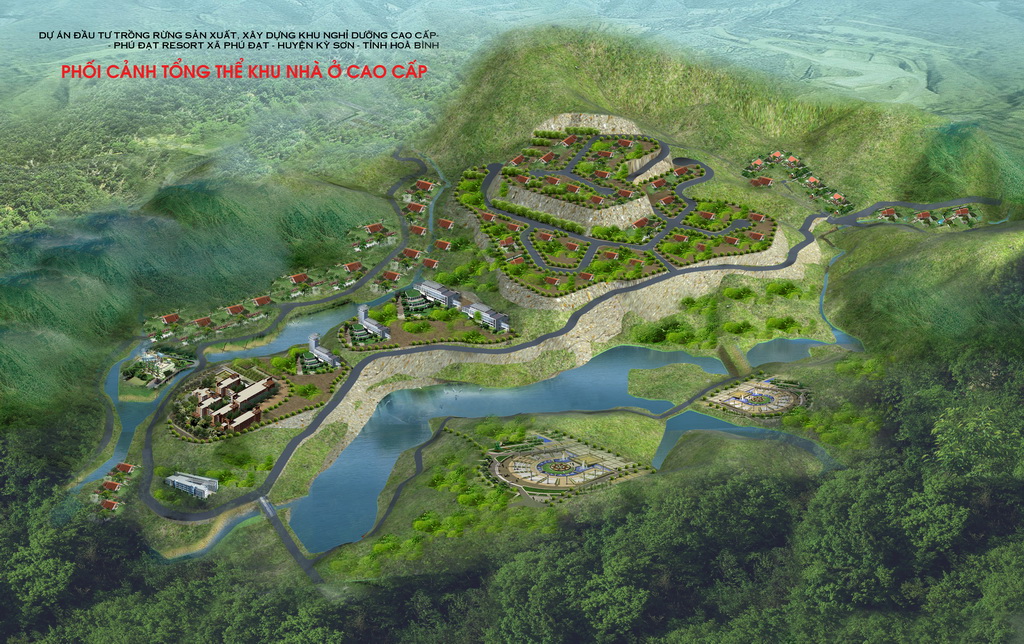 Resort cao cấp Phú Đạt, tại xã Dân Hạ, huyện Kỳ Sơn, tỉnh Hòa Bình_Quy hoạch chi tiết xây dựng tỷ lệ 1/500