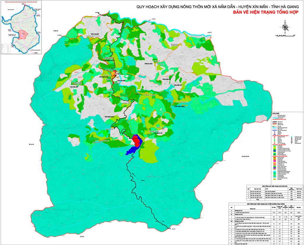 Planning on building new rural communes in Nam Dan, Xin Man district, Ha Giang province