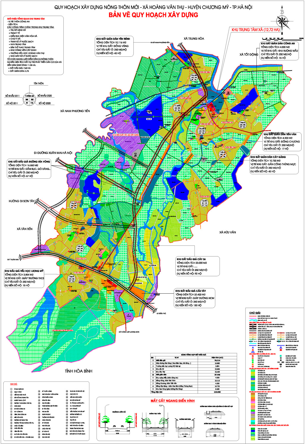 Planning new rural construction Hoang Van Thu Commune, Chuong My District 2020